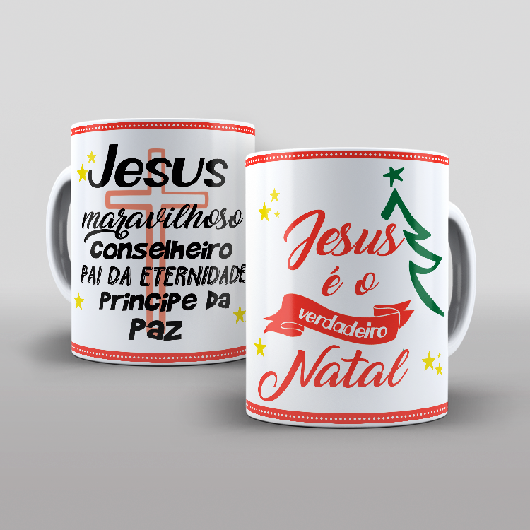 Caneca Jesus é o verdadeiro natal