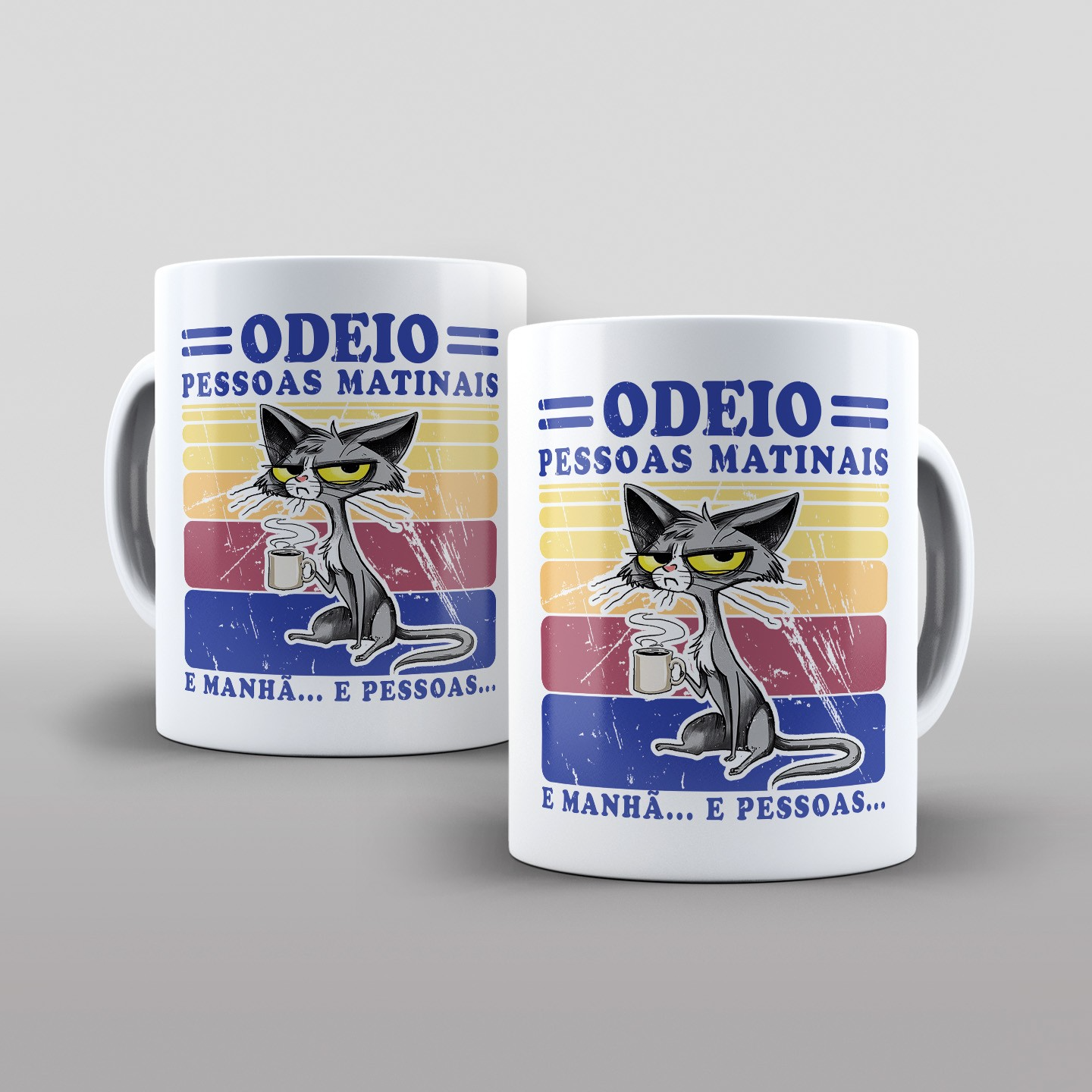 Caneca odeio pessoas matinais