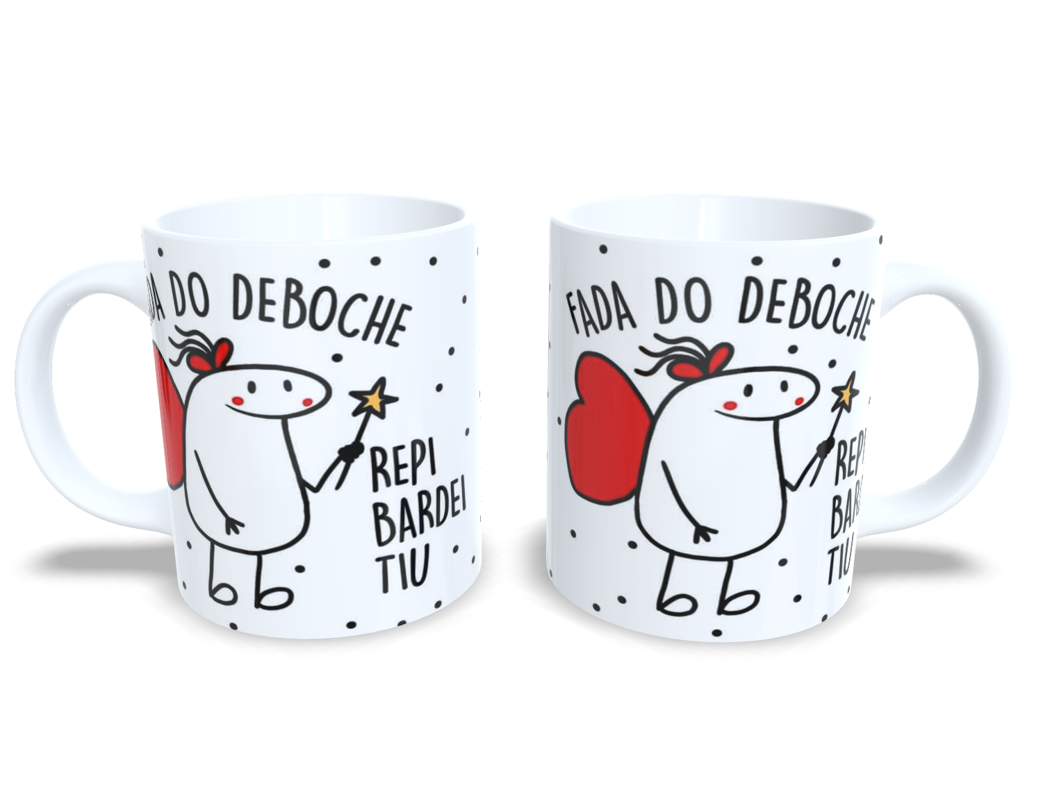Caneca Fada do deboche Rep Bardei Tiu